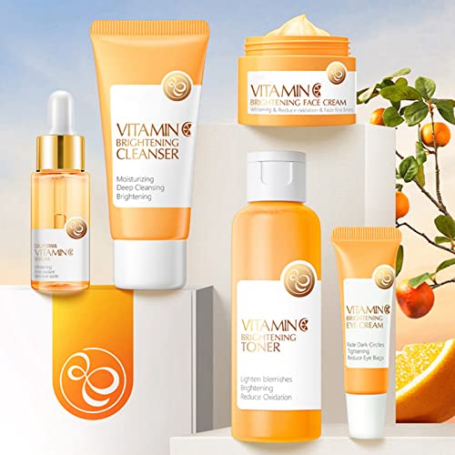Skincare Gifts Set for Teenage Girls - Vitamin C Skin Care Sets & kits - Anti-Aging Gift Sets for Women,Pamper Gifts for Her (5PCS) - Image 3