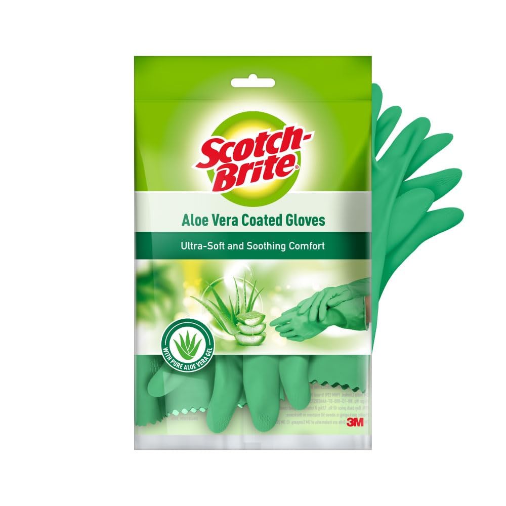 Scotch-Brite Aloevera Kitchen Gloves Pack of 2 (1 Pack contains 2 Gloves) (B0DBJ3WHTG) Amazon Price History, Amazon Price Tracker