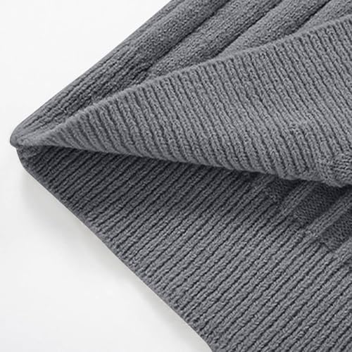 Mens Quarter Zip Sweater Slim Fit Casual Knitted Sweaters for Men Turtleneck Pullover Long Sleeve Polo Sweater Fashion3