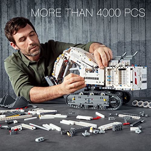 Image of LEGO Liebherr R 9800 Excavator Building Blocks for Kids (4108 Pcs)42100