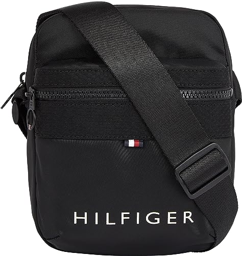Tommy Hilfiger Herren Umhängetasche Skyline Reporter Klein, Schwarz...