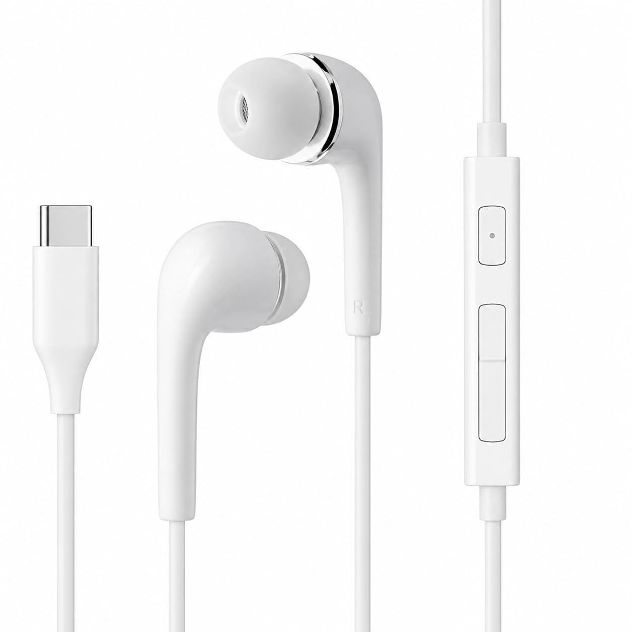 Original Type C Wired Earphones Compatible with Samsung, A16, A26, A36, A56, S25, S26 with Mic, Durable Comfortable Fit, Passive Noise Isolation, Easy Controls (White) AKG-image-44