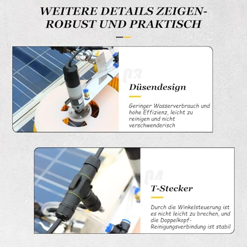 Teleskop-Reinigungsbürste für Solarmodule, ausziehbarer 10-m-Stab für effiziente PV-Wartung, ideal für Solarenergie-Enthusiasten und Hausbesitzer