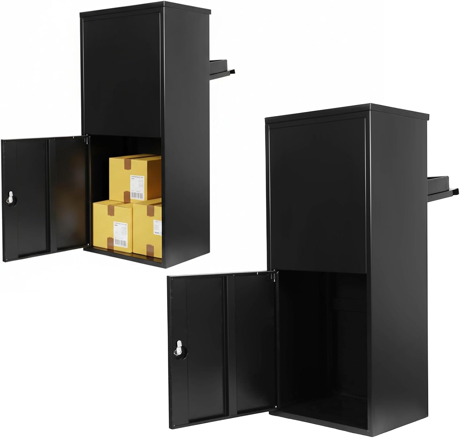 Parcel Drop Boxes Lockable Package Delivery Boxes For Outside Large Capacity Package Storage Container Weather Proof for House Porch Curbside
