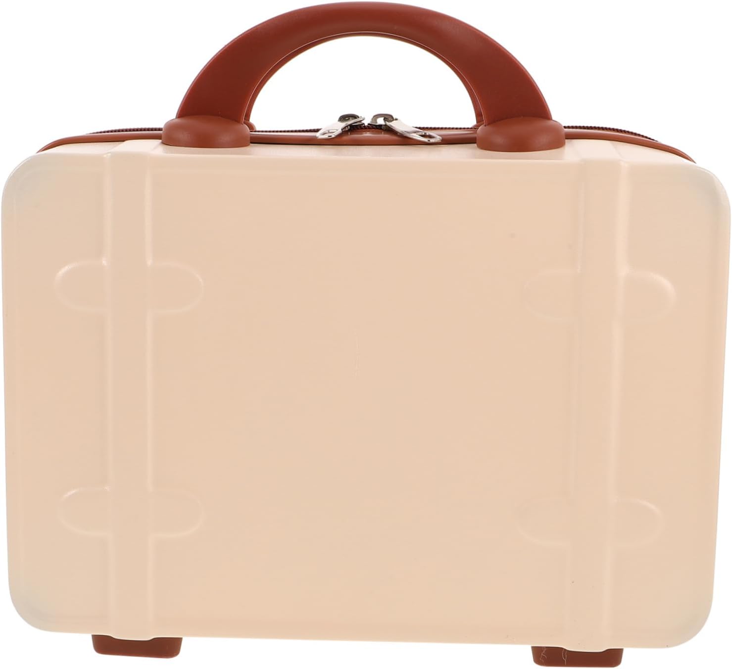 VICASKY Vintage Makeup Case Mirror Extra Travel Makeup Bag for Women Portable Mini Suitcase Storage for Beauty Essentials