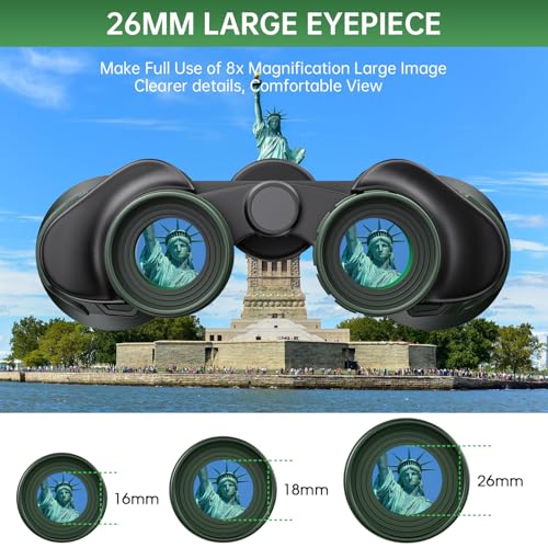 Image of 20x50 High Powered Binoculars for Adults, Waterproof Binoculars with Low Light Vision for Bird Watching Hunting Camping Travel Cruise Hiking Sports Stargazing, Gifts for Men Dad