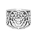 925 Sterling Silver Sri Yantra Sacred Geometry Talisman Unisex Large Band Ring Size 8