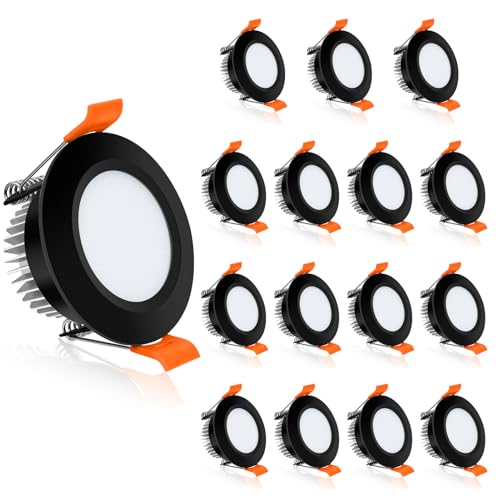 YGS-Tech 2 Inch LED Recessed Lighting, Dimmable Downlight 3W(35W Halogen Equivalent), CRI80, 3000K Warm White Ceiling Light with LED Driver(16 Pack)