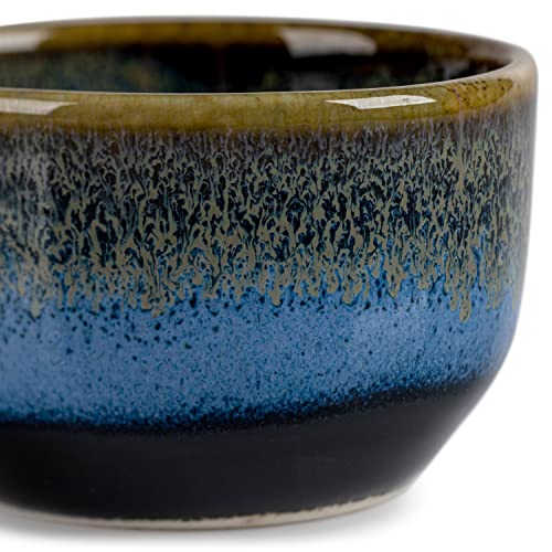 Taza de sake de cerámica de Okinawa hecha a mano para degustación gourmet tradicional 4