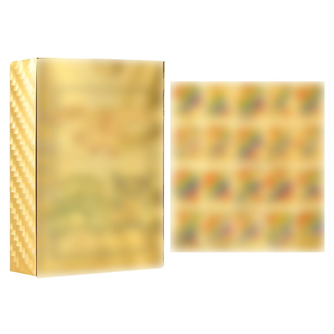 Lot De 55 Cartes Pokémon Dorées PEXIVOZ - Vstar, Vmax, Cartes Rares Aluminium (version Anglaise)