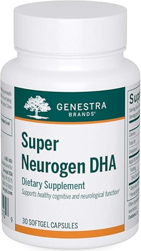 Genestra Brands Super Neurogen DHA | Apoya la Salud de la Memoria, Cognitiva y Neuronal | 30 Cápsulas
