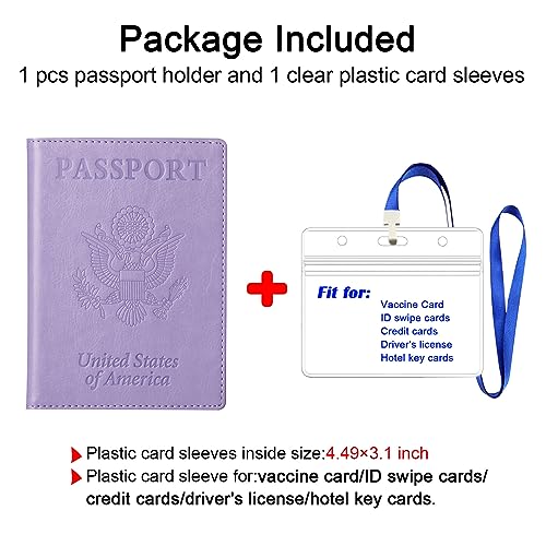 Image of TIGARI Passport Holder for Travel Women Men, Valentines Day Gifts PU Leather Wallet Cover Case Sleeve, Waterproof Protected Document Organizer, Vacation Plane Cruise Travel Essentials