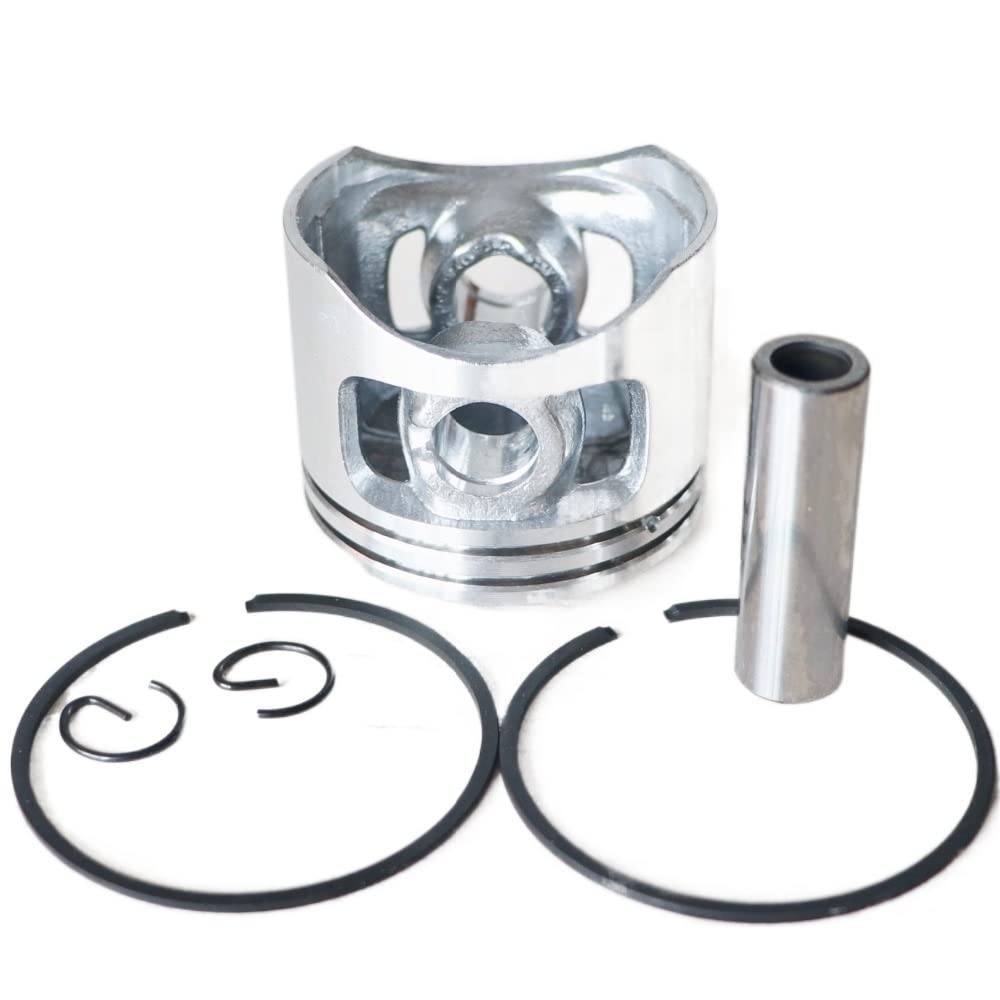 Kit Piston Cylindre 45mm Pour Tronçonneuse 52cc G5200 - Comprend Segments, Goupilles, Circlips, Pièces De Rechange