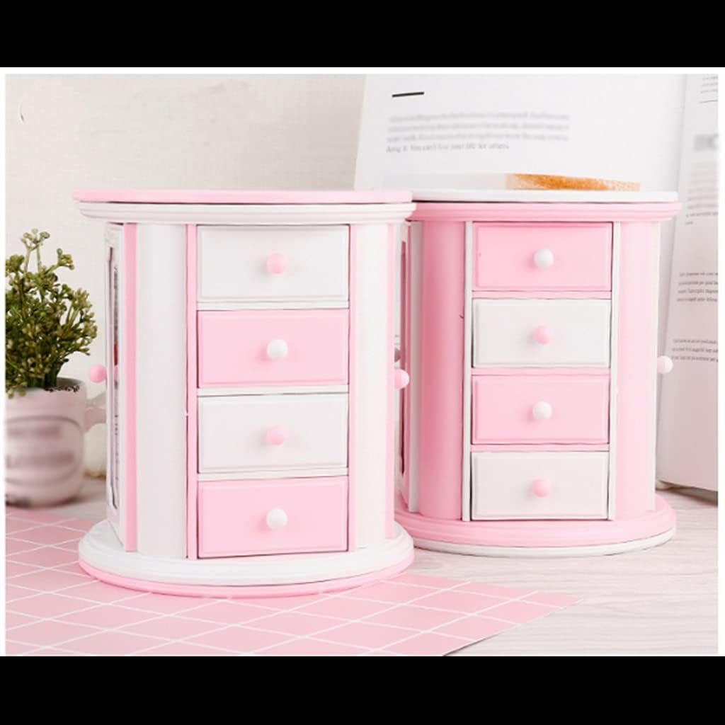 ラウンド 3層 引き出し ストレージ オルゴール、ミュージカル ジュエリー ボックス、ホームデコ、(色: 、サイズ