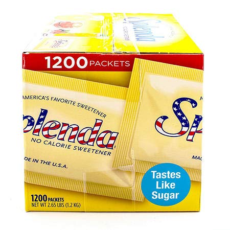 SPLENDA No Calorie Sweetener, Single-Serve Packets (1,200 Count) (Pack of 5)