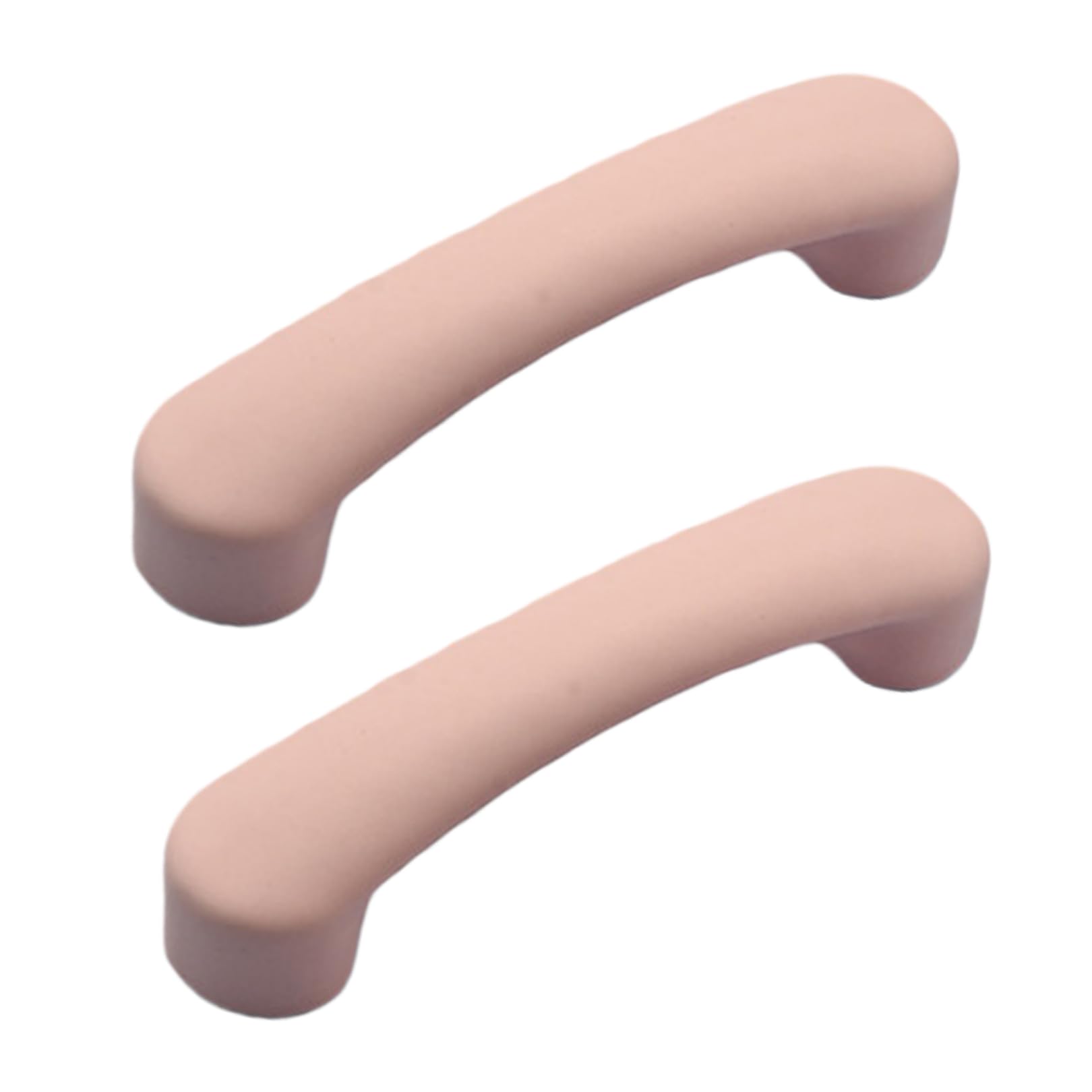 Zcru004 Pink Ceramic Door Handles Furniture Pulls Cabinet Handles Cupboard Handles Kitchen Finger Edge Pull Knobs 2 Pieces (Hole Distance 96Mm)
