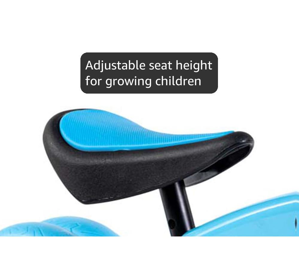 Yvolution Y Velo Junior 9" Balance Bike – 2-in-1 No-Pedal Training Bicycle with Dual Rear Wheels, Adjustable Seat & Handlebar – Ages 18 months to 3 years, Max Weight 44 lbs