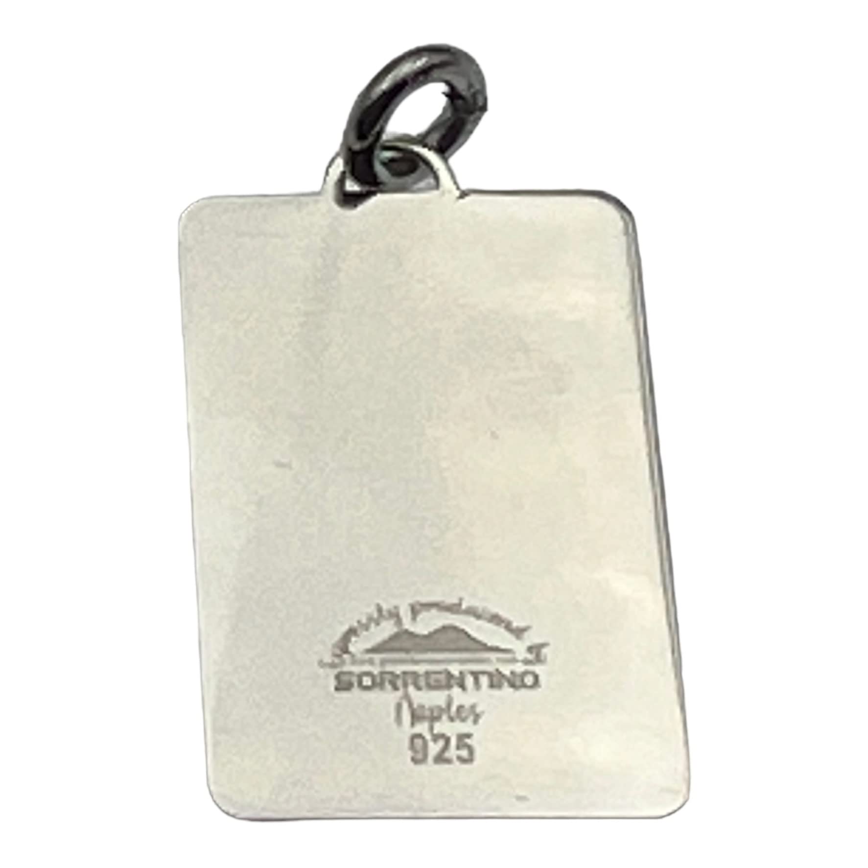 Ciondolo medaglia "Santa Maria Francesca delle cinque piaghe" in argento 925