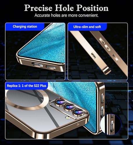 Funda para Samsung S22+ Plus con imán integrado y trasera delgada suave a prueba de golpes 6