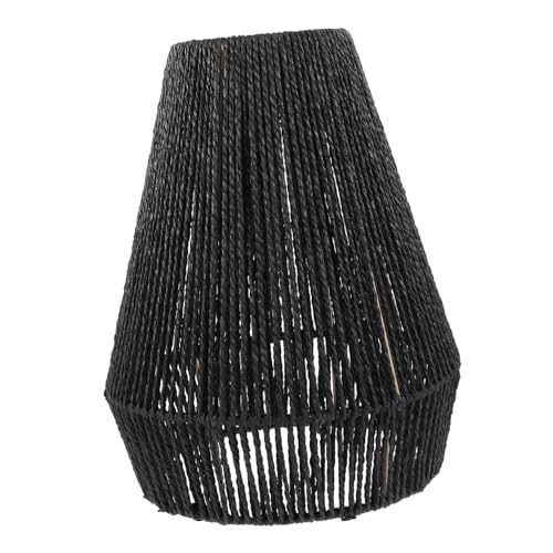 Garneck 編み紙ロープ製ランプシェード 天井用ライトカバー 自然な拡散照明で目に優しい室内装飾 吊り下げ可能で取り付け簡単 国風レトロ