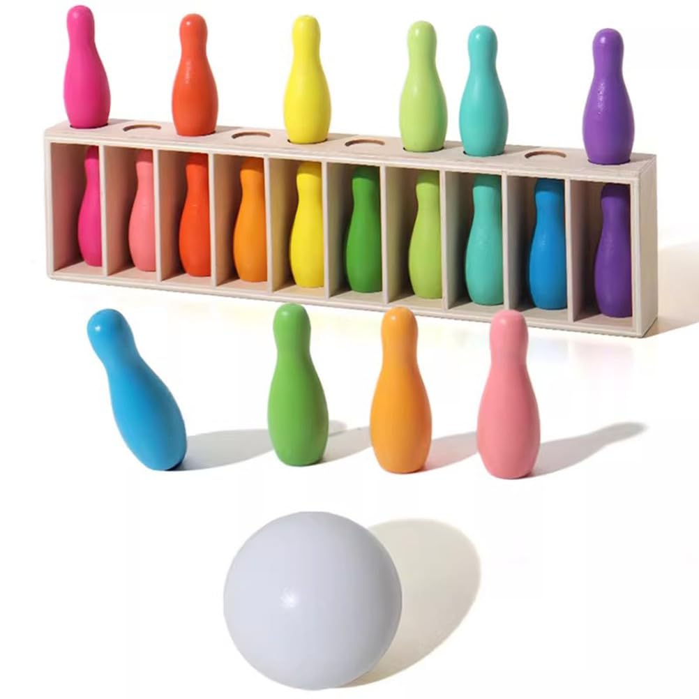 Juego de Memoria de Bolos Montessori, Juegos de Mesa para la Familia, Fiesta, Regalo de Cumpleaños