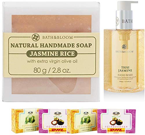 NEW!! BATH & BLOOM THAI JASMINE HAND WATSONS SET A66 BATH & BLOOM JASMINE RICE SOAP DHL EXPRESS [GET