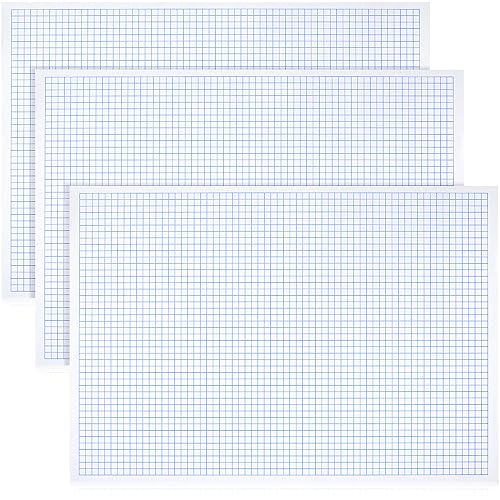 Teling 3 Pads Graph Paper Blueprint 17″x11″,50 Sheets...