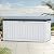 GOOBED 120-Gallon Deck Box, Waterproof Outdoor Storage Chest for Garden Tools, Pool Supplies, and Sports Gear, Lockable Lid, Multi-Purpose Bench or Table, Easy Assembly (Grayish-White)