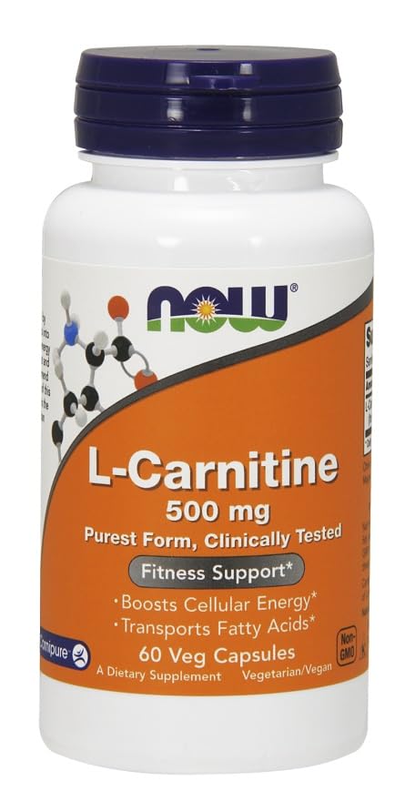 NOWSports, L-Carnitine 500mg 60 Veg Capsules