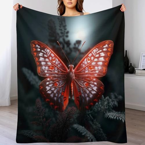 Couverture de balcon et camping flannel imprimé papillon - 2