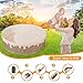 GOGOSO Foldable Ball Pit for Toddlers Large Foldable Puppy Dogs Cats Baby Infant Kids Portable Corner Ball-Pit Big Pop Up Collapsible Soft Play Tent Indoor Outdoor (Balls no Include) Beige Doughnut
