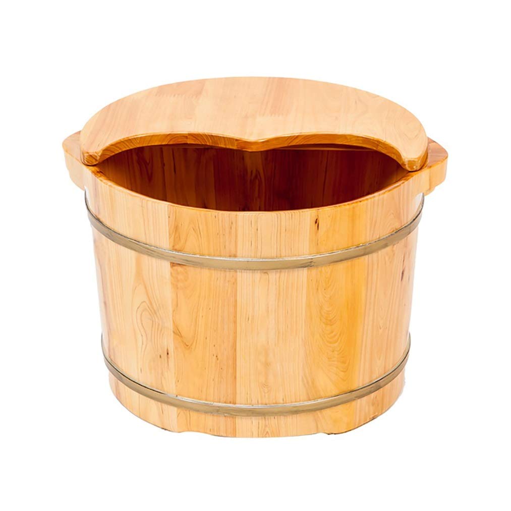 Holz-Fußbecken, Massivholz-Fußwanne, Pediküre-Schüssel, Spa-Massage, Pediküre-Fässer, Haushalts-Fußbad, Massagegerät