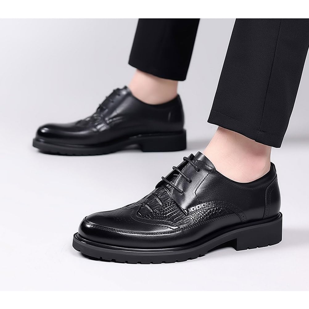 Scarpe Formali per Uomo Eleganti Brogues Stringate Basse Classiche da Lavoro