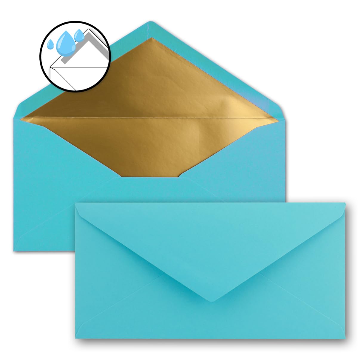 Paper24 - Sobres (50 Unidades, Formato DL, 11 X 22 Cm, 80 G/m², Ideales Para Invitaciones