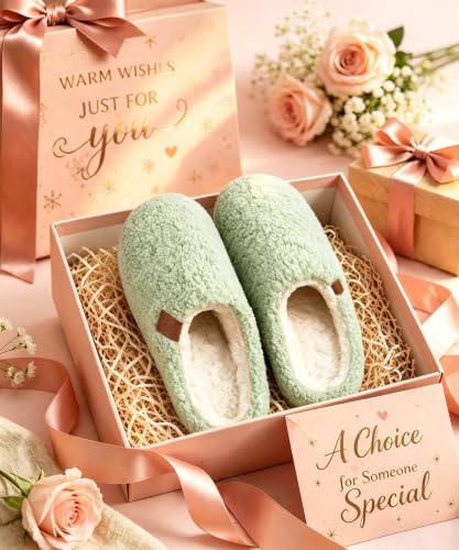 Image of Evshine Memory Foam Fuzzy Slippers for Women Curly Fleece House Shoes | Indoor Outdoor, Comfy and Warm Fur Lining, Non-slip Rubber Sole, Bedroom Slip on, Cozy, Cushioned, Machine Washable