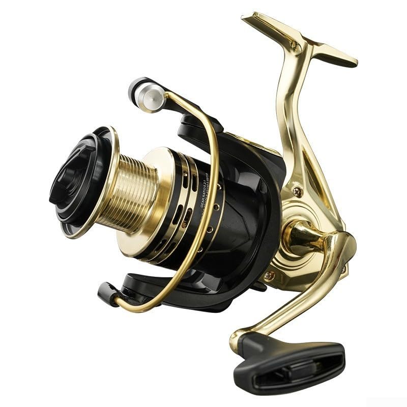 Saltwater Fishing Reel Full Metal Fixed Spool HY Series for Sea Beach Pier Casting - Anti-Rust Design 1000-8000 Size(HY-3000 Model)