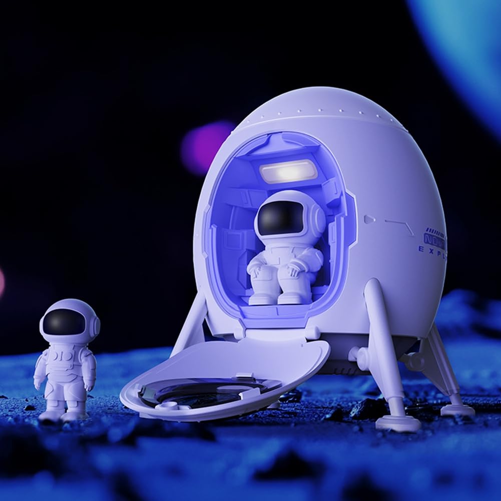 Astronauta Galaxia Luz Proyector Aterrizante Espacial Iluminación del Techo de la Nave Espacial con Control Remoto Proyección Luz
