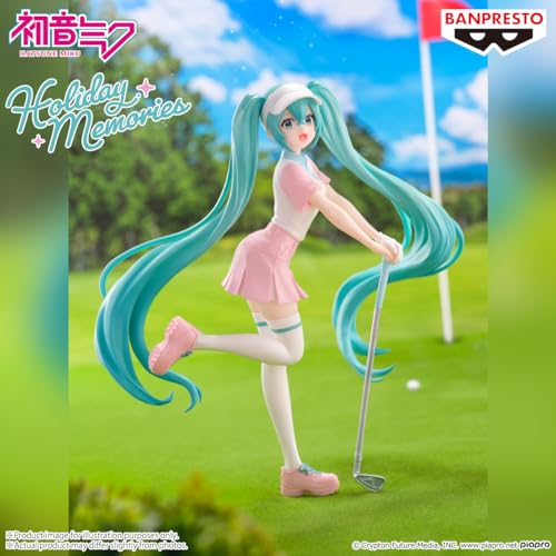 BANPRESTO Golf Hatsune Miku Action Figure, Holiday Memories 20 cm Multicolor BP89437P, Mediano - Image 2