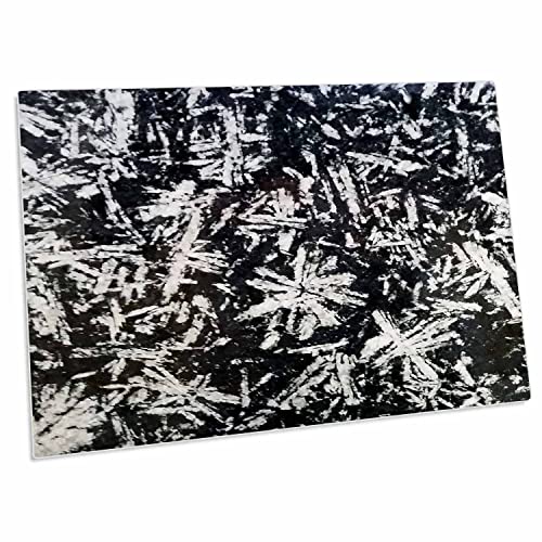 Alfombrilla para escritorio con diseño granito blanco y negro 58x40 cm