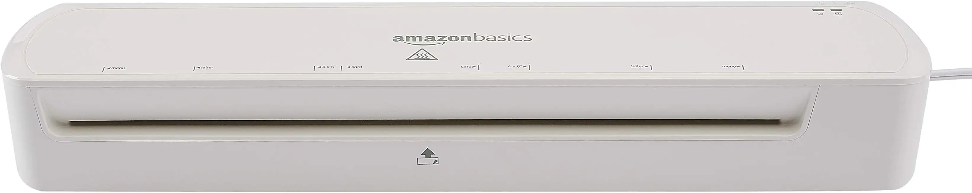 Amazon Basics 12-Inch Thermal Laminator Machine, Easy to Use for Home Office or School, 12-Inch, White