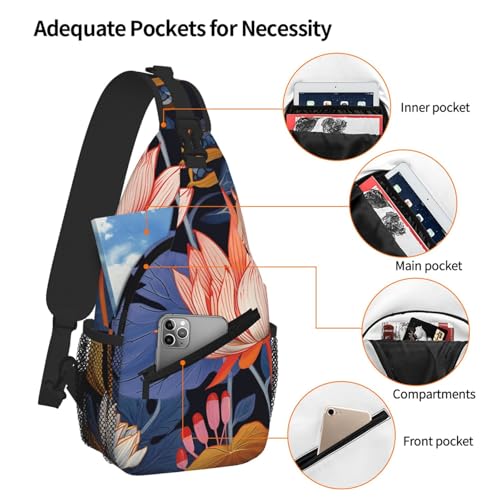 Morrales Crossbody Sling para mujer y hombre miniatura 4