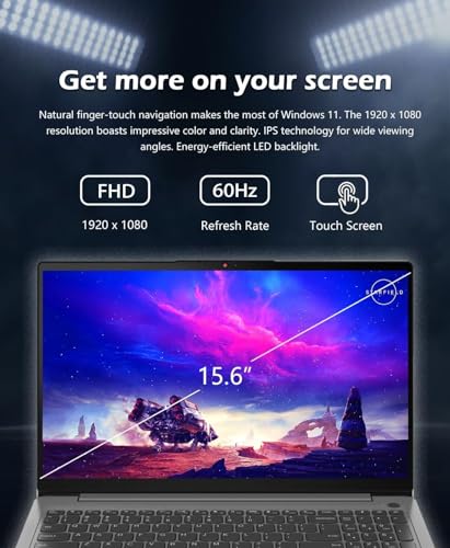 Image of Lenovo IdeaPad 3 Laptop, 15.6 inch FHD Touchscreen, Intel Core i3-1115G4, 12GB RAM, 1TB SSD, HDMI, Webcam, Wi-Fi 6, SD Card Reader, Windows 11 Home, Grey