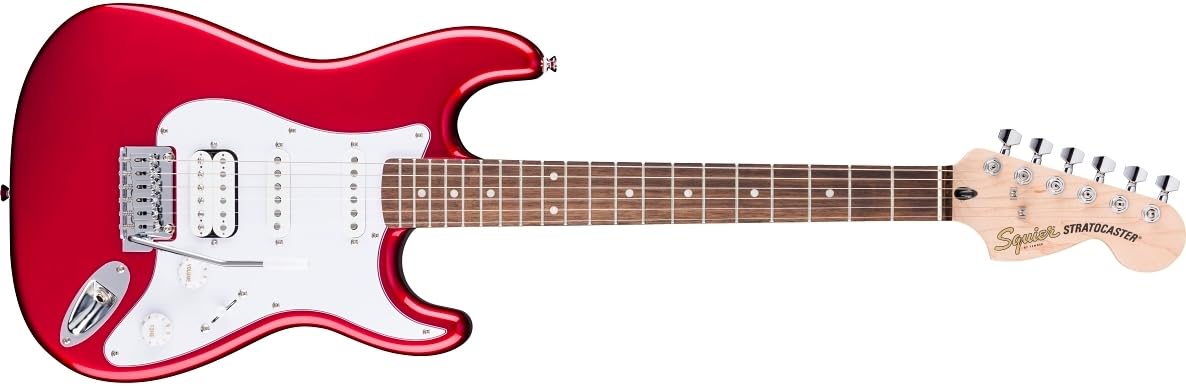 Squier by Fender Affinity Series Stratocaster Junior HSS, Laurel Fingerboard, Candy Apple Red
