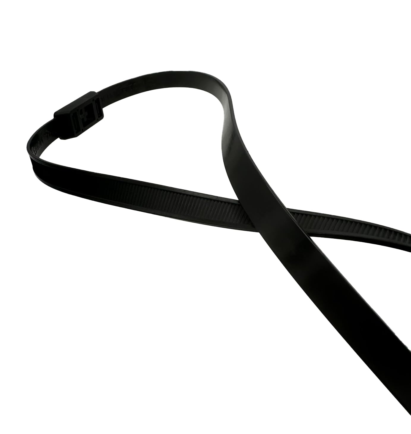 Polsini doppi in nylon resistente, 13 mm x 900 mm, fascette per cavi a doppio anello, resistenti ai raggi UV e al calore, resistenza 180 kg, chiusure per cavi di grado industriale (100)