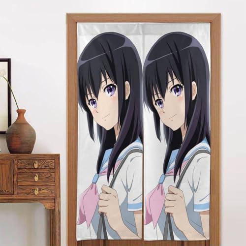 のれん 響け!ユーフォニアム 高坂麗奈 暖簾 壁掛け カーテン 部屋間仕切り 目隠し おしゃれ 飾り 風呂 玄関 洗面所 飲食店 和室 洋室 出入り口 簡単取り付け 洗濯可 四季兼用 新築祝い プレゼント 幅86cm丈143cm