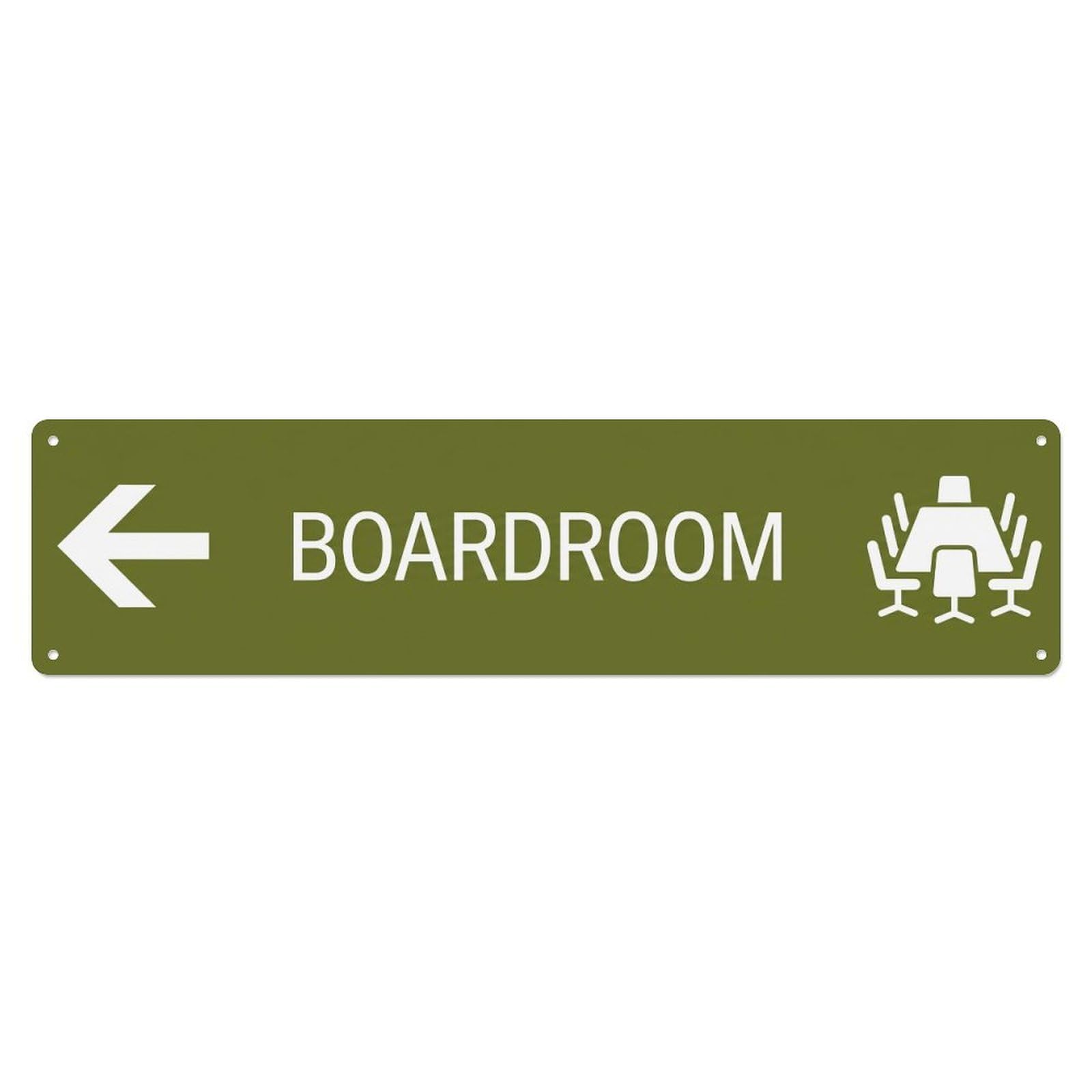 Okahys 4X16inch(10X40cm) Boardroom Left Arrow Guide Metal Tin Sign