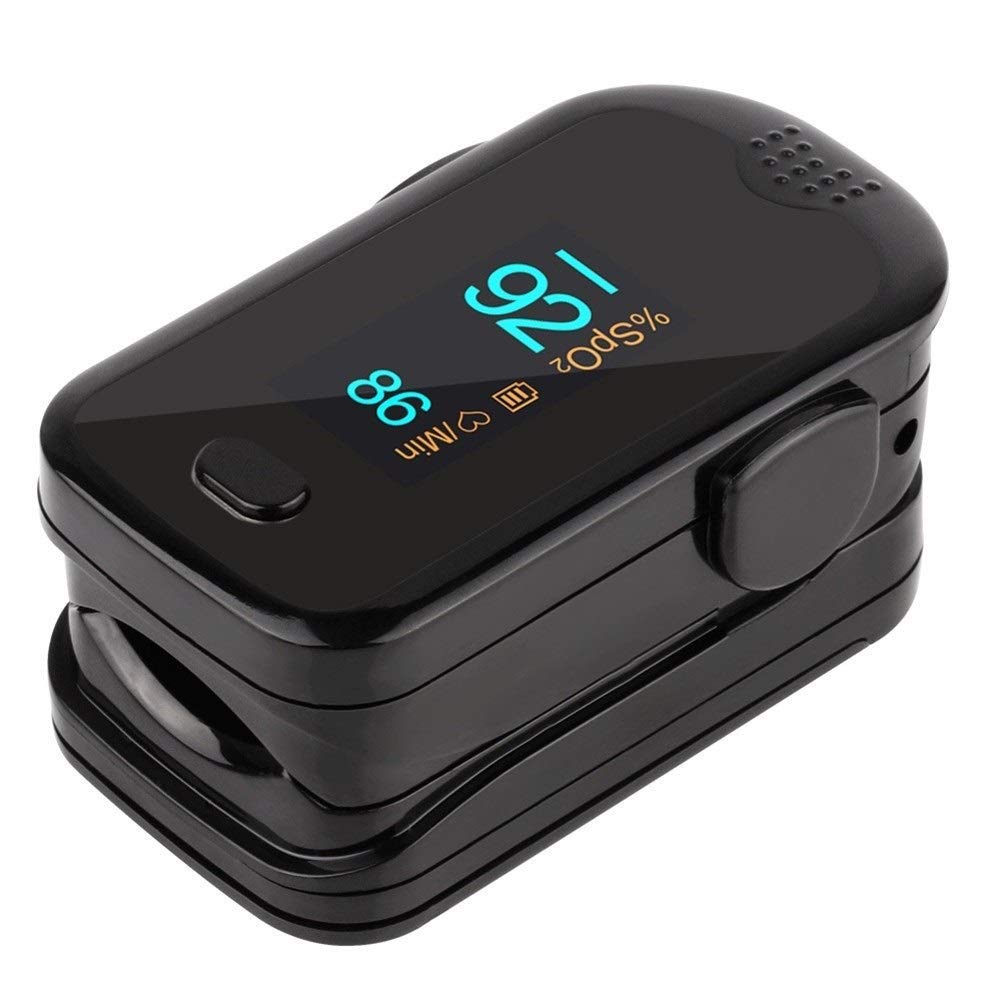 YHW Punta del Dedo Oxímetro de Pulso Monitores de Salud del hogar Oxímetro portátil para el hogar Monitor de oxígeno en Sangre Premium Multifuncional Probador de SpO2 （Colores de Estilo Aleatorio ）