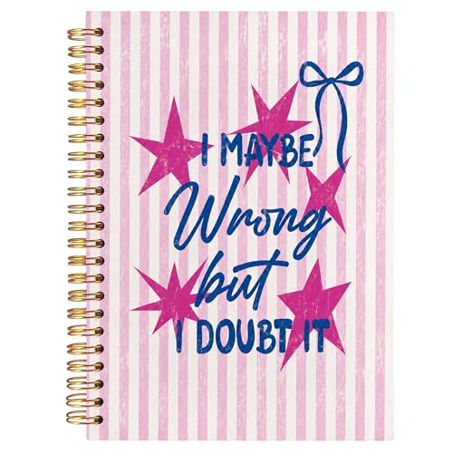 Cuaderno de espiral con pauta college ruled resistente para mujer y oficina