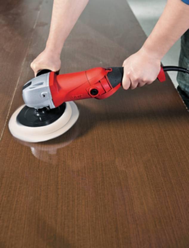 Image of Inditrust 1500W 6 months warranty 7 Inch Electric Car Polisher Machine 6 SPEED with Backup Pad Wool pad and Buffing Pad Double Insulated With Speed Adjustment 100% Copper Winding (RED PRO)
