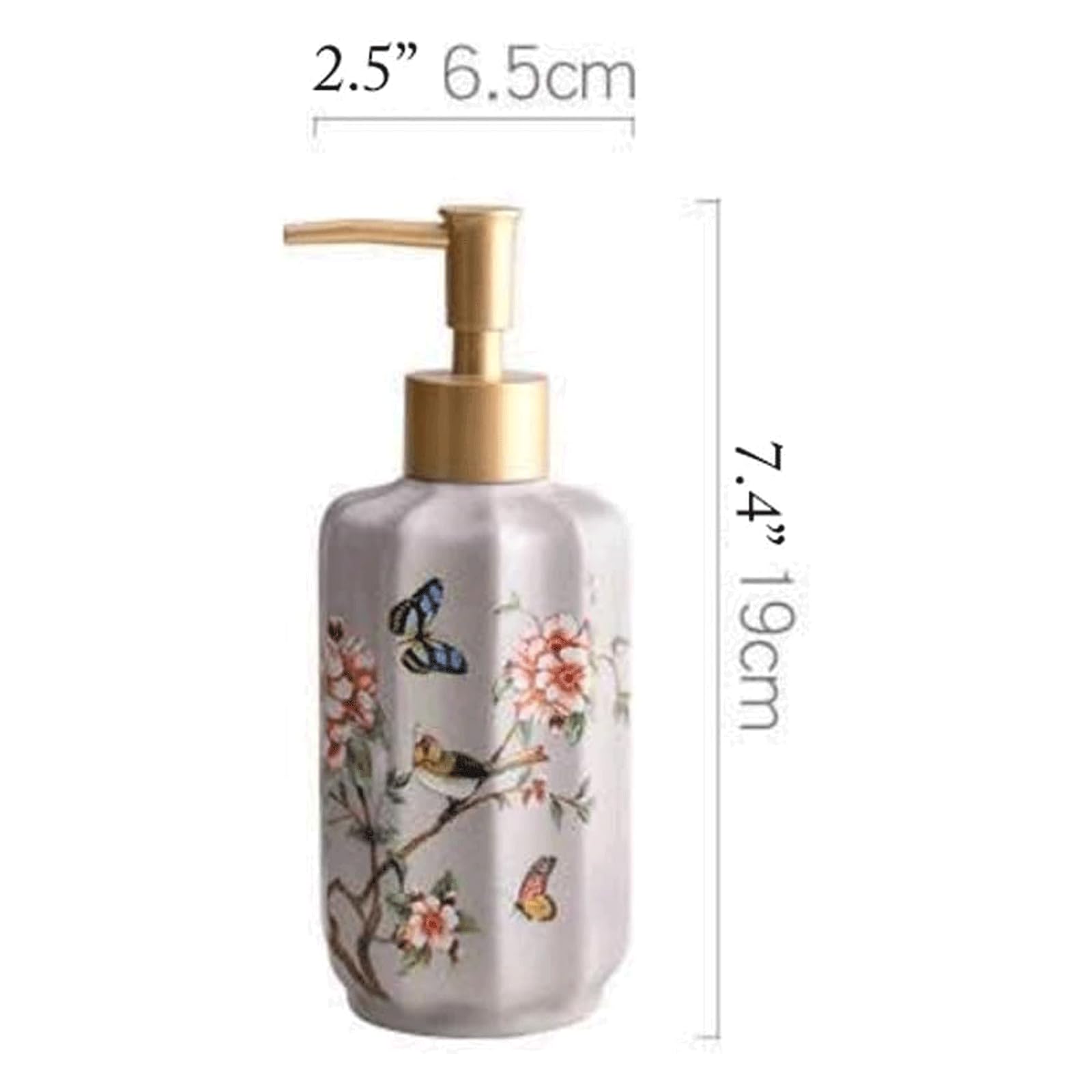 Europese Stijl Zeepdispenser Hervulbare Keramische Lotion Dispenser Druk Lege Vloeistofcontainers 11.8oz Handzeepdispenser